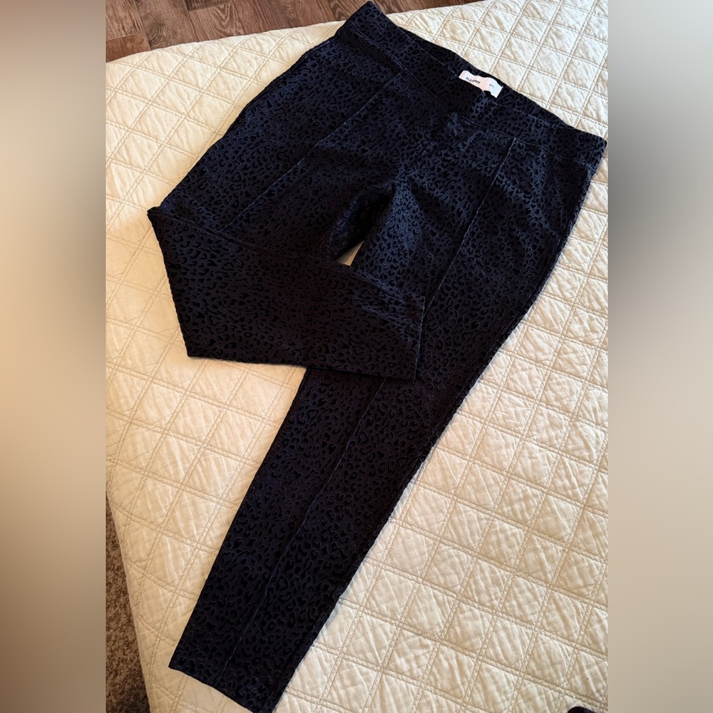 Old Navy Black Leopard Print Pants